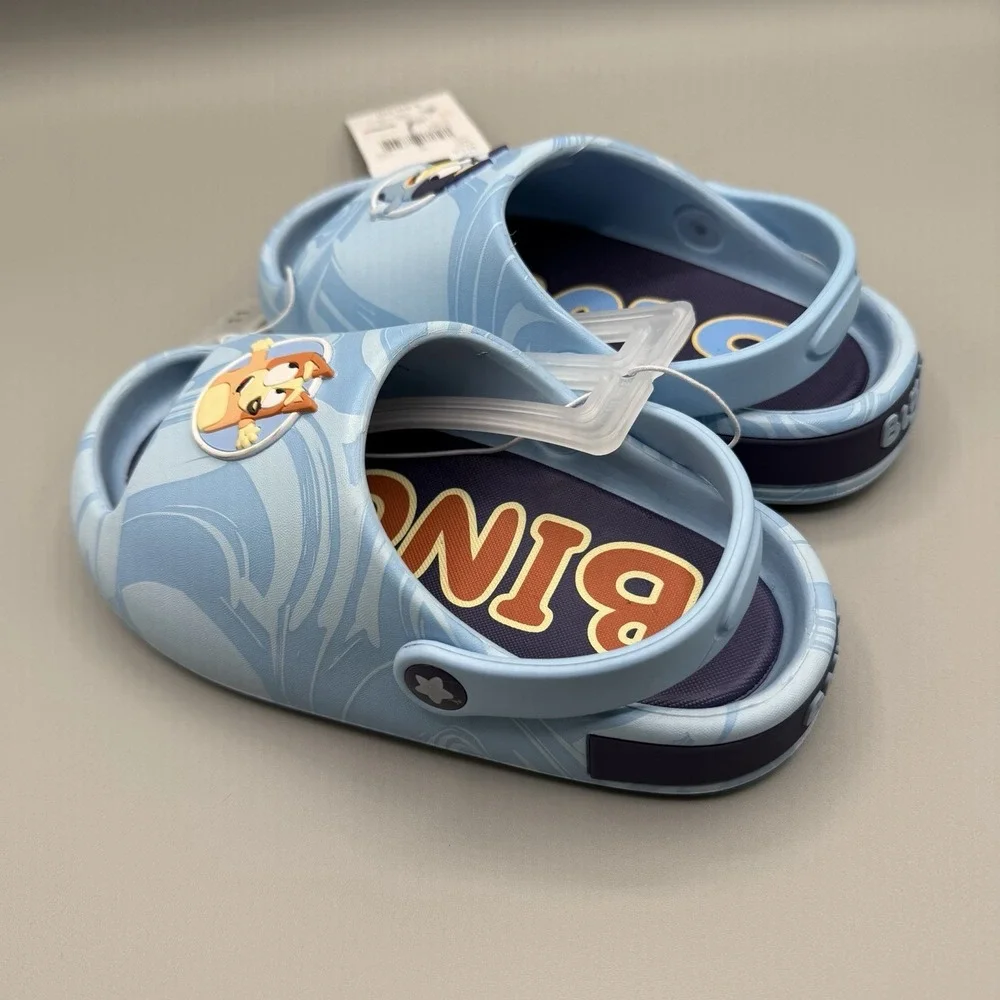 NWT Bluey & Bingo Toddler Mismatch Slides Sandals Ground‎ Up Size 11 Boys Girls